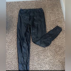 Pleather pants